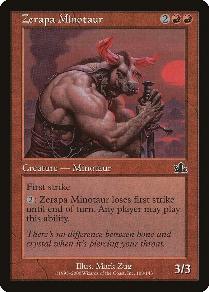 Image for Zerapa Minotaur (108) - Magic: The Gathering