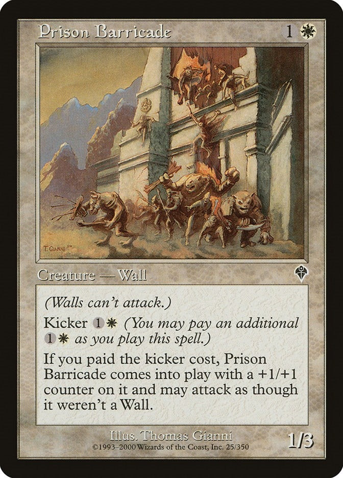 Image for Prison Barricade (25) - Magic: The Gathering