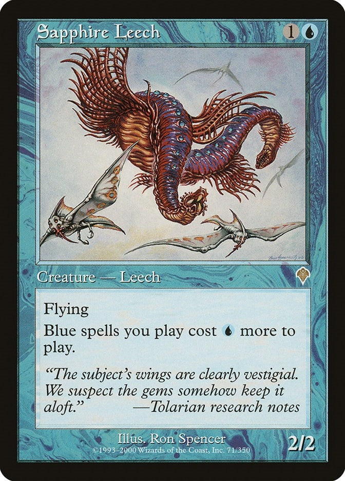 Image for Sapphire Leech (71) - Magic: The Gathering