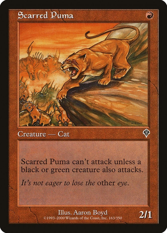 Image for Scarred Puma (163) - Magic: The Gathering