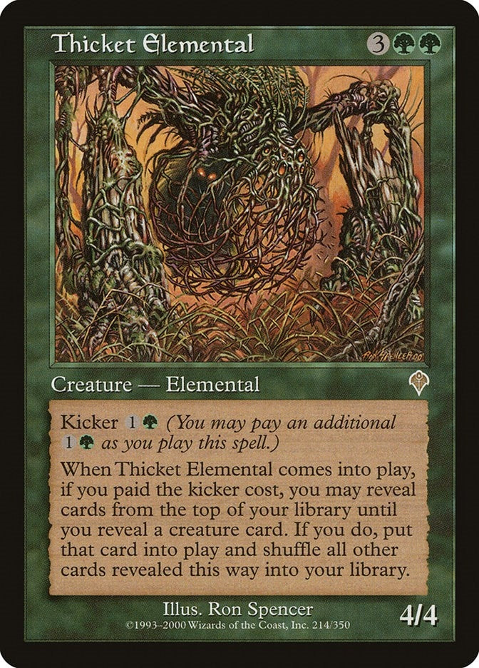 Image for Thicket Elemental (214) - Magic: The Gathering