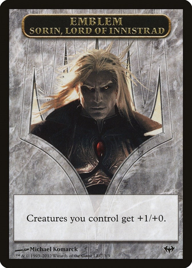 Image for Emblem - Sorin, Lord of Innistrad (3) - Magic: The Gathering
