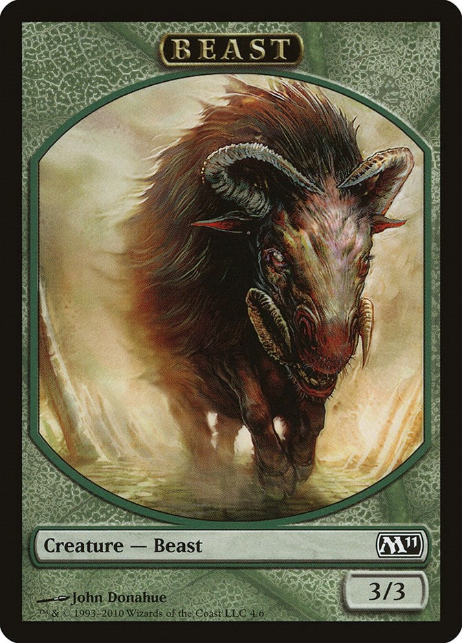 Image for Beast Token (4) (M11) - Magic: The Gathering