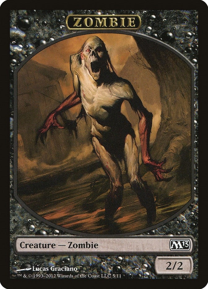 Image for Zombie Token (5) - Magic: The Gathering