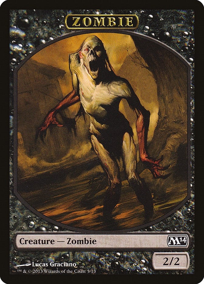 Image for Zombie Token (5) - Magic: The Gathering