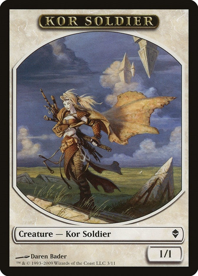 Image for Kor Soldier Token (3) - Magic: The Gathering