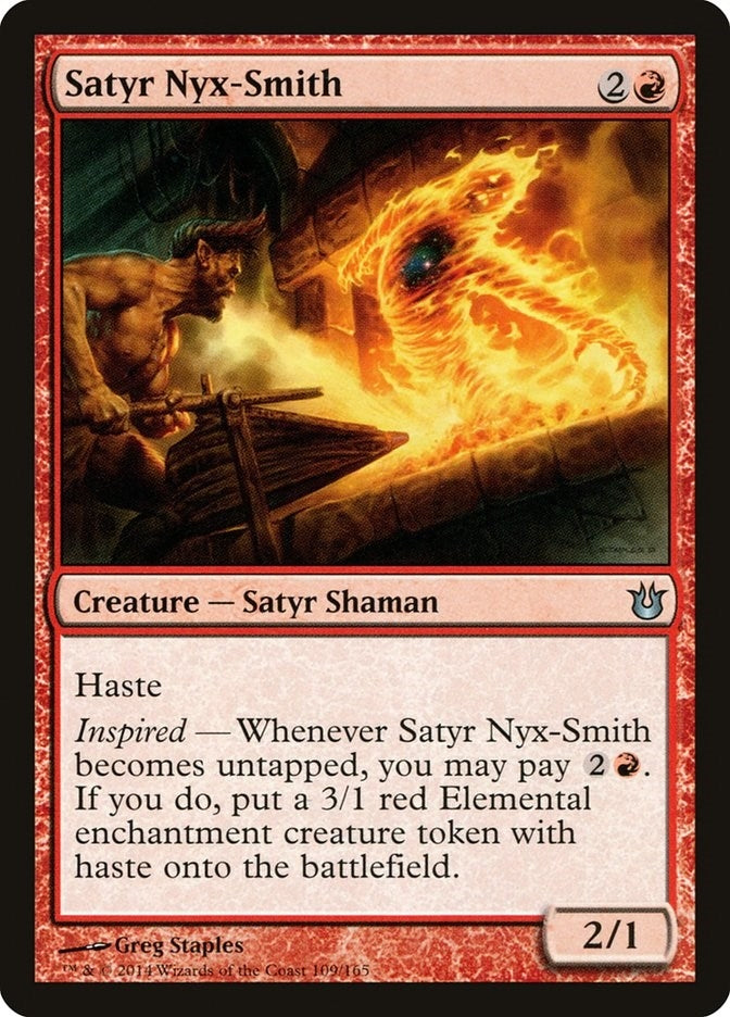 Image for Satyr Nyx-Smith (109) (BNG) - Magic: The Gathering