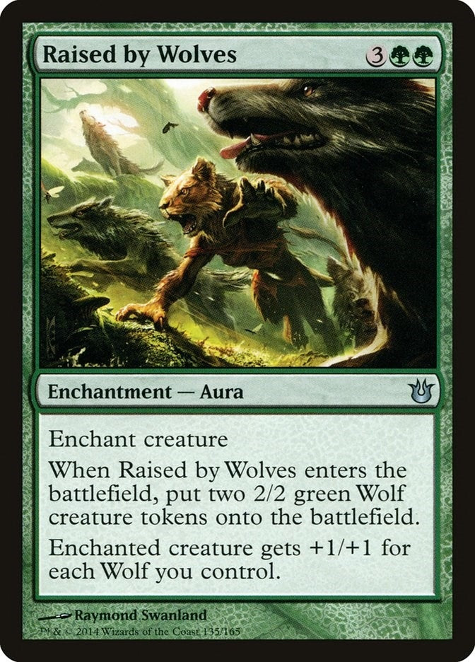 Image for Raised by Wolves (135) (BNG) - Magic: The Gathering