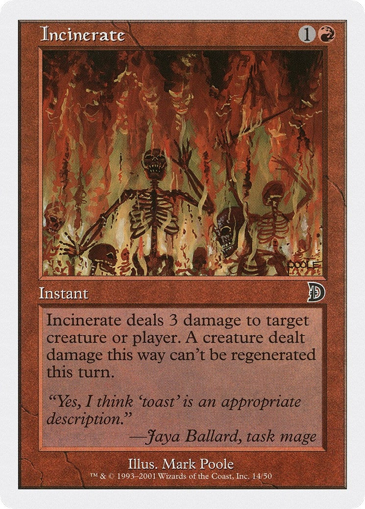 Image for Incinerate (14) - Magic: The Gathering