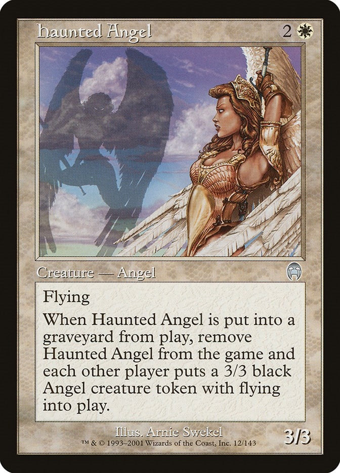 Image for Haunted Angel (12) - Magic: The Gathering