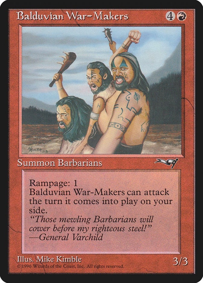Image for Balduvian War-Makers (Gen. Varchild Flavor) (98) - Magic: The Gathering