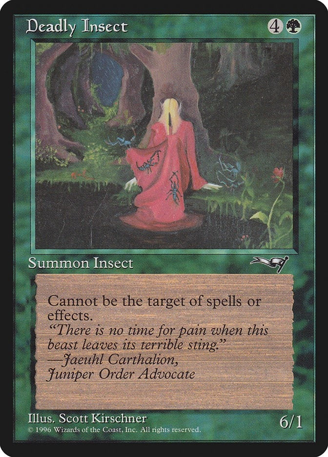 Image for Deadly Insect (Red Robe) (65) - Magic: The Gathering
