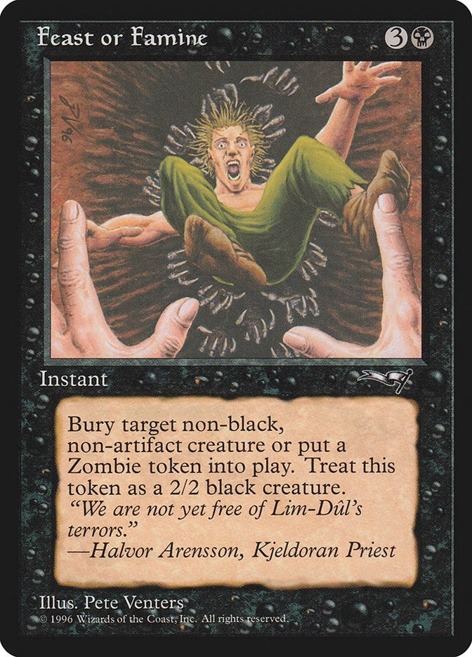 Image for Feast or Famine (Falling into Pit) (9) - Magic: The Gathering