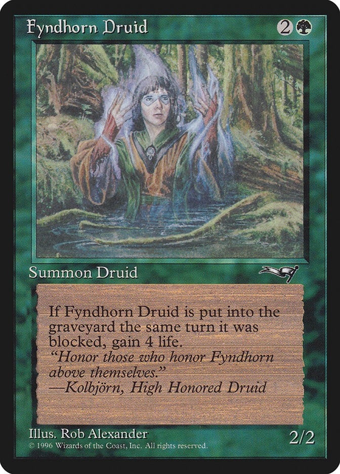 Image for Fyndhorn Druid (Facing Right) (71) - Magic: The Gathering