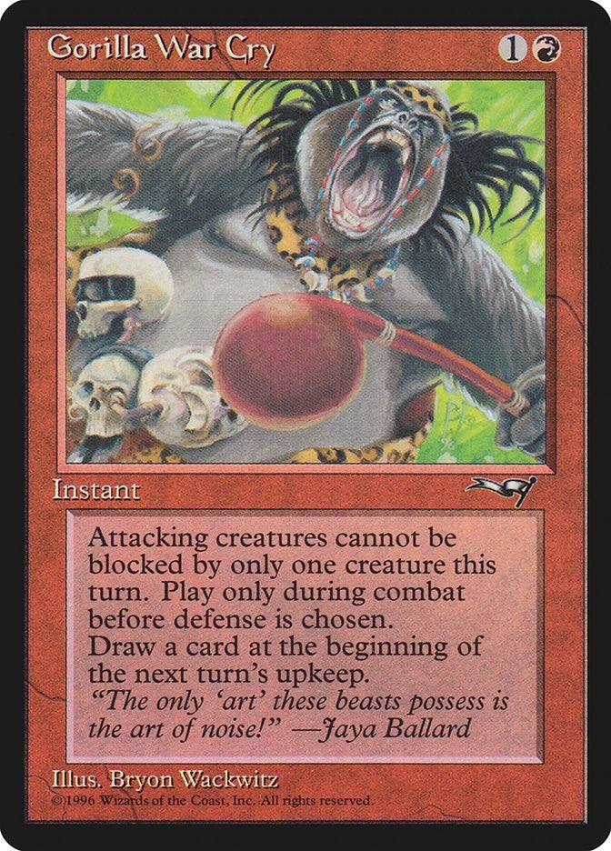 Image for Gorilla War Cry (Red Club) (109) - Magic: The Gathering