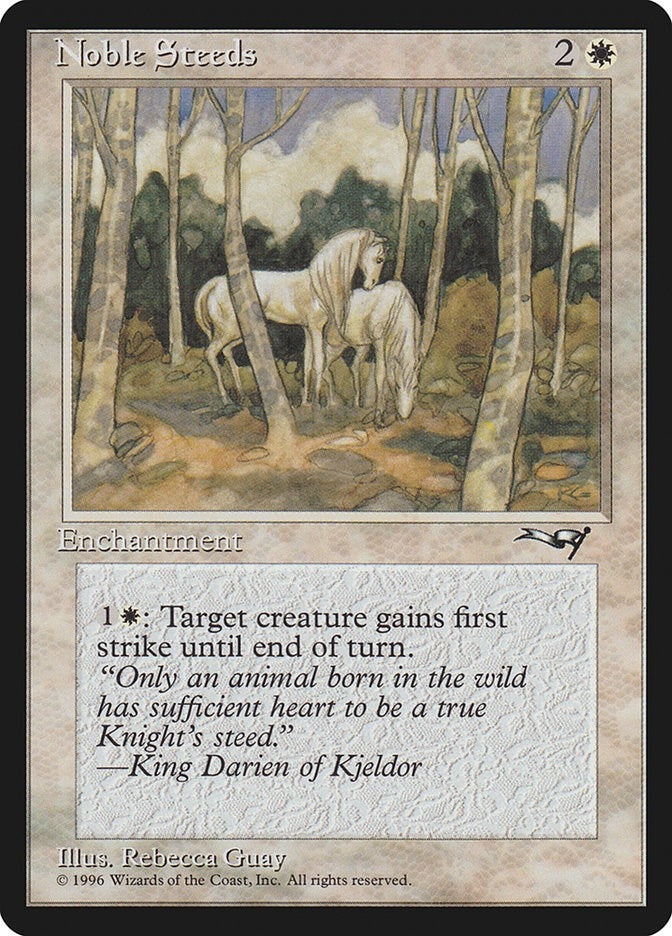 Image for Noble Steeds (Trees in Forefront) (141) - Magic: The Gathering