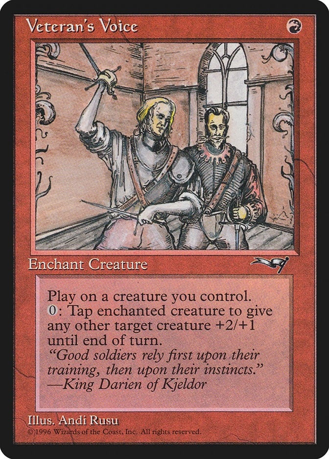 Image for Veteran's Voice (Side-by-side) (124) - Magic: The Gathering