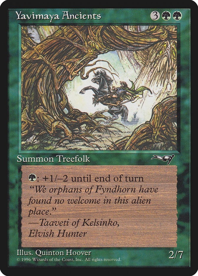 Image for Yavimaya Ancients (Rearing Horse) (92) - Magic: The Gathering
