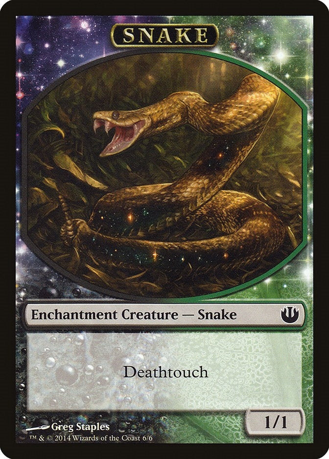 Image for Snake Token (6) - Magic: The Gathering
