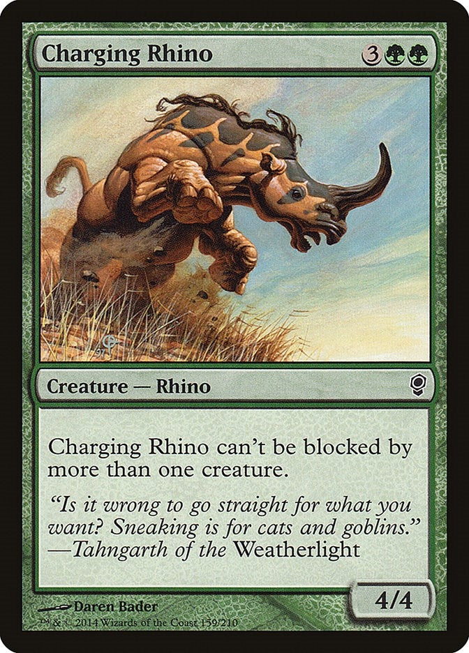 Image for Charging Rhino (159) - Magic: The Gathering