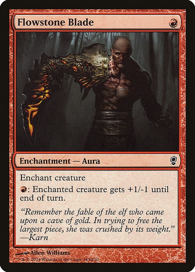 Image for Flowstone Blade (143) - Magic: The Gathering