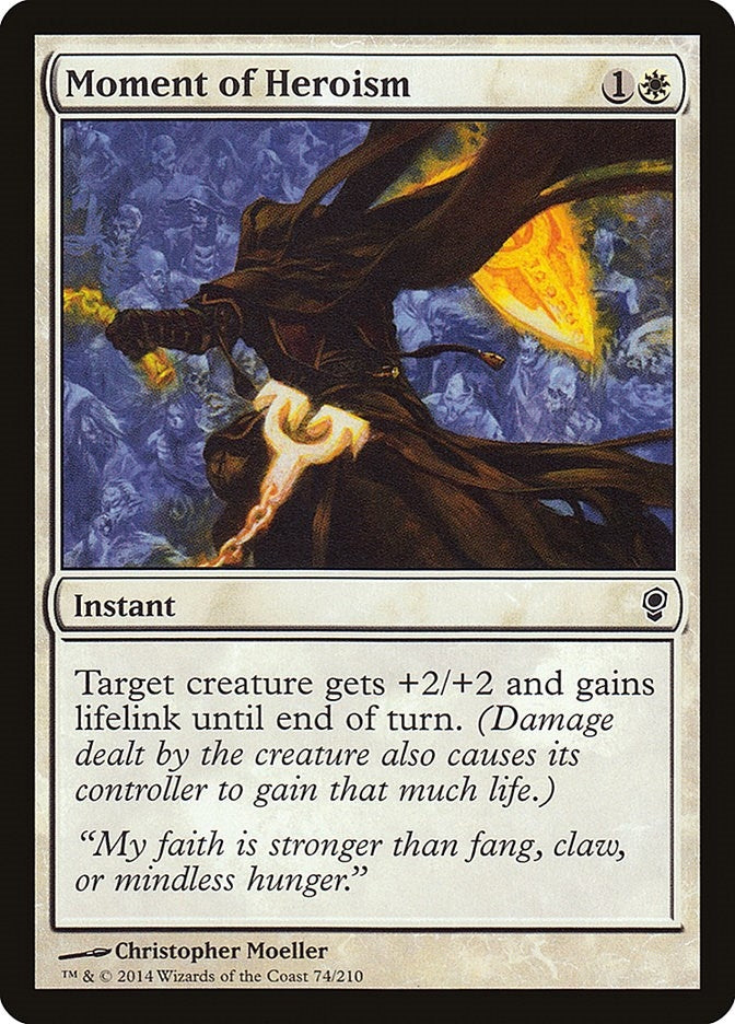 Image for Moment of Heroism (74) - Magic: The Gathering