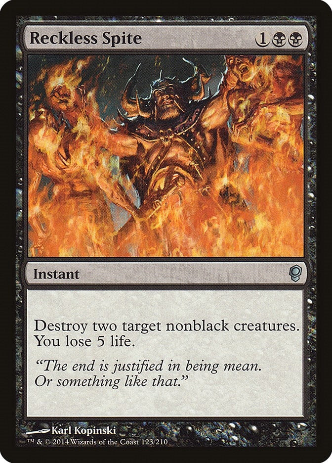 Image for Reckless Spite (123) - Magic: The Gathering