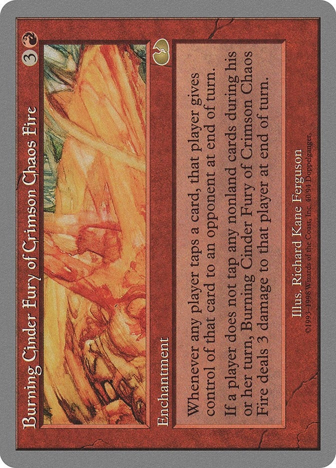 Image for Burning Cinder Fury of Crimson Chaos Fire (40) - Magic: The Gathering