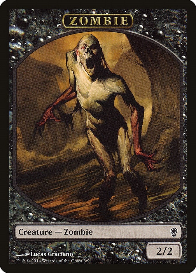 Image for Zombie Token (3) - Magic: The Gathering