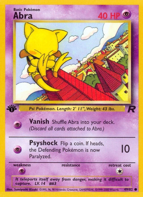 Image for Abra (49/82) (TR) - Pokemon