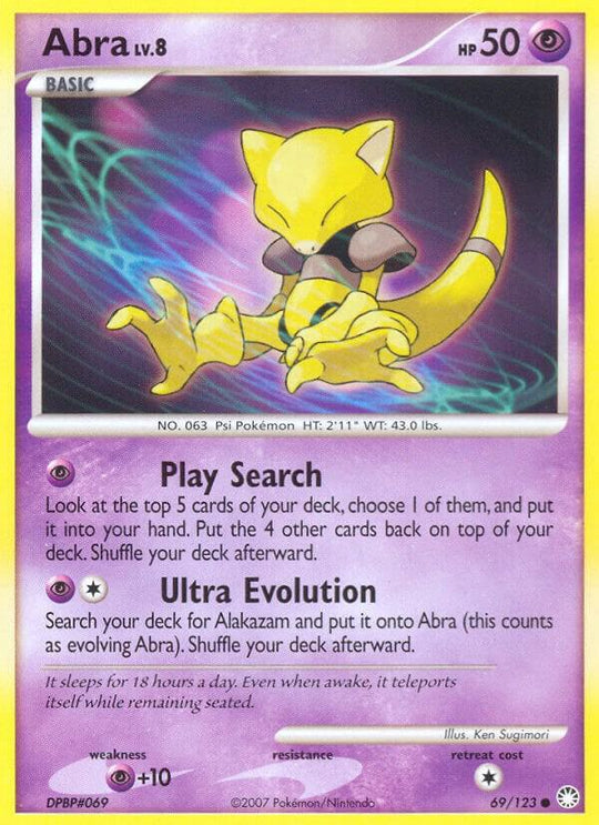 Image for Abra (69/123) (MT) - Pokemon