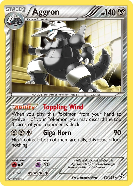 Image for Aggron (80/124) (DRX) - Pokemon