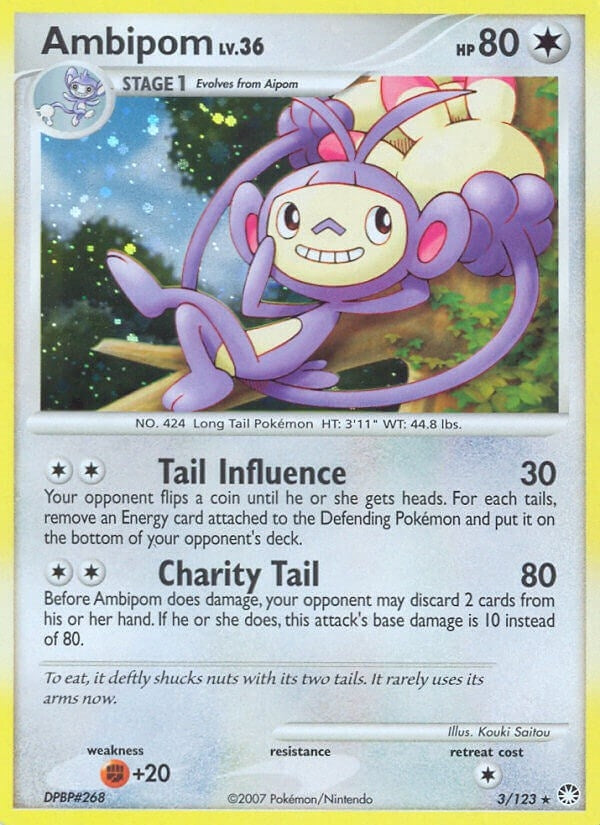 Image for Ambipom (3/123) (MT) - Pokemon