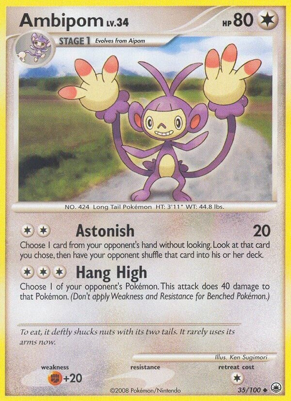 Image for Ambipom (35/100) (MD) - Pokemon