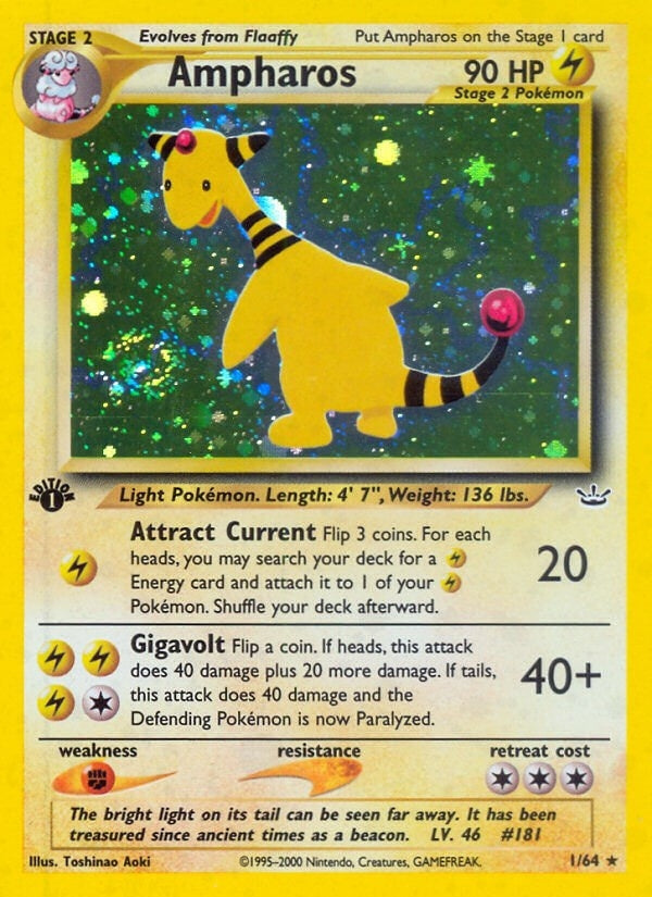 Image for Ampharos (01/64) (N3) - Pokemon
