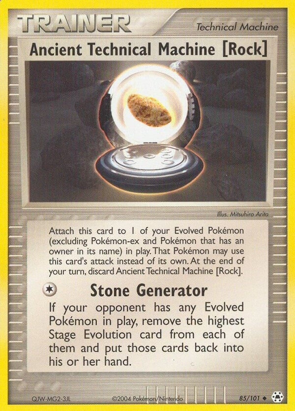Image for Ancient Technical Machine [Rock] (85/101) (HL) - Pokemon