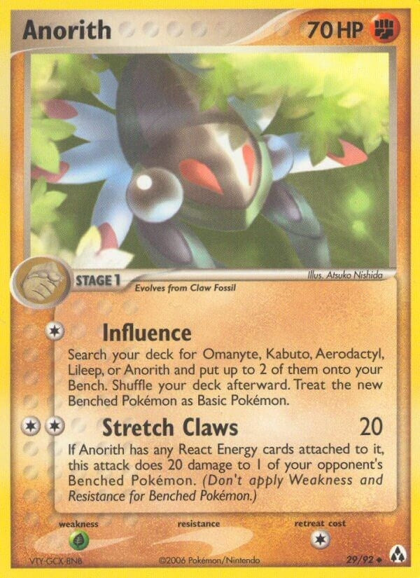 Image for Anorith (29/92) (LM) - Pokemon