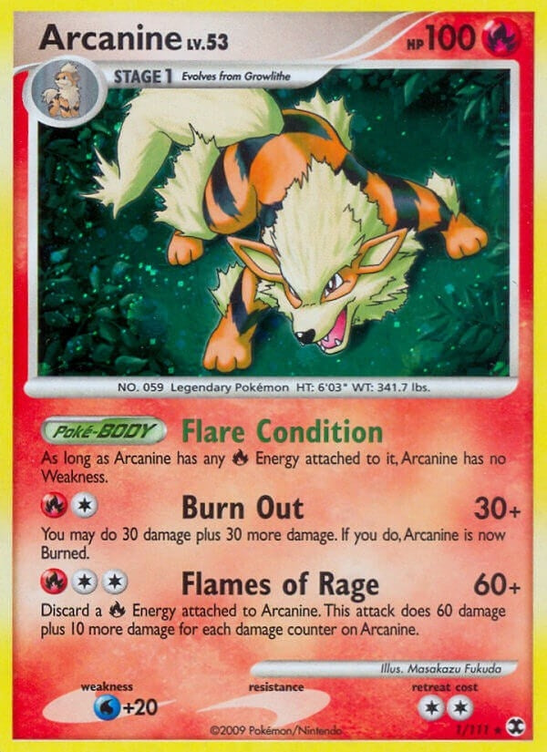 Image for Arcanine (1/111) (RR) - Pokemon