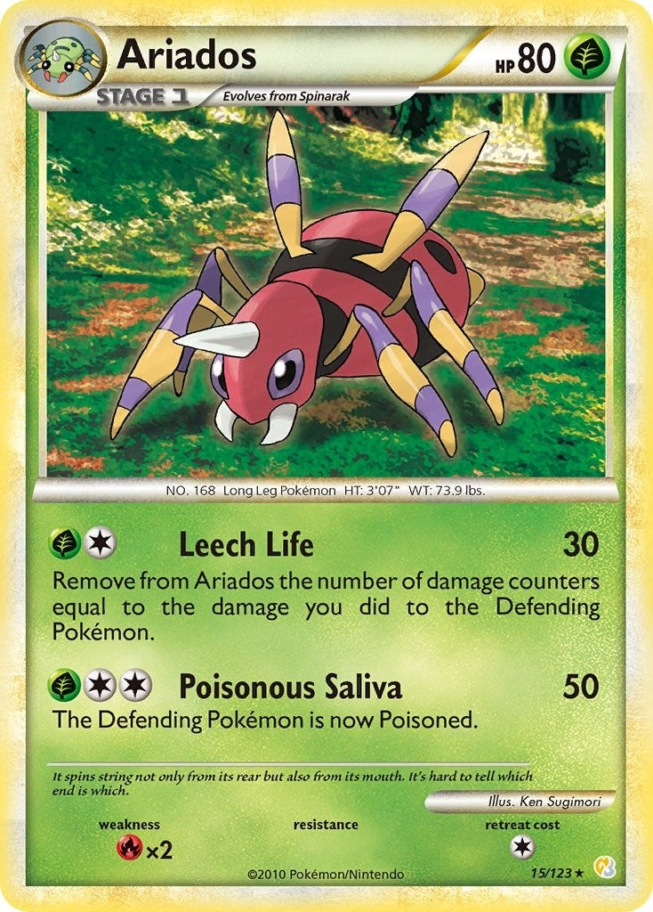 Image for Ariados (15/123) (HS) - Pokemon