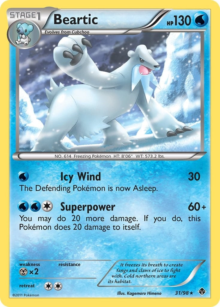 Image for Beartic (31) (31/98) (EPO) - Pokemon