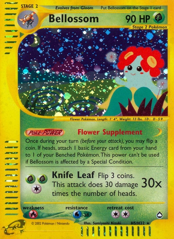 Image for Bellossom (H5) (H05/H32) (AQ) - Pokemon