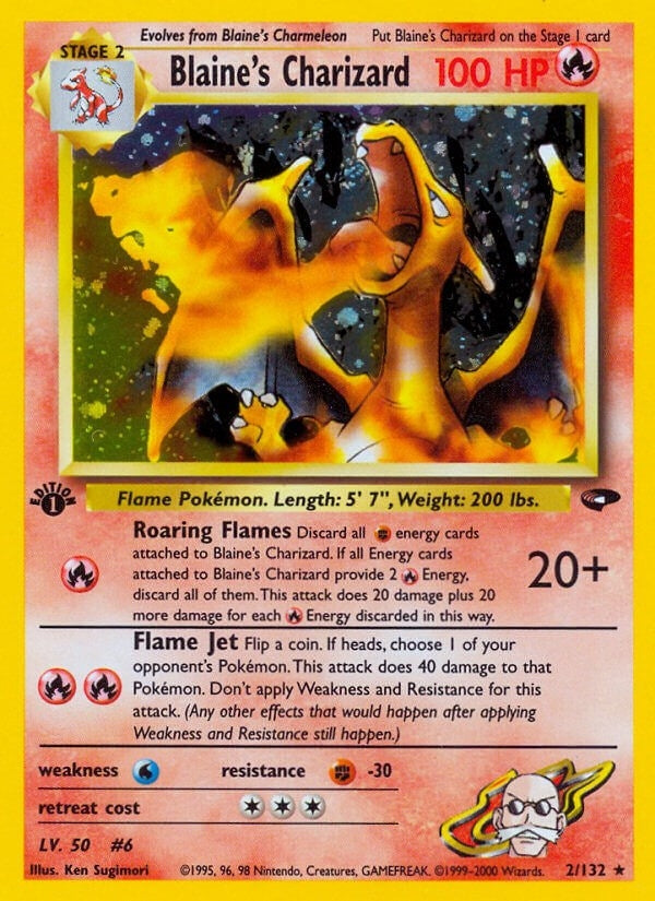 Image for Blaine's Charizard (002/132) (G2) - Pokemon