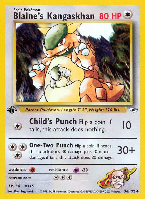 Image for Blaine's Kangaskhan (036/132) (G1) - Pokemon