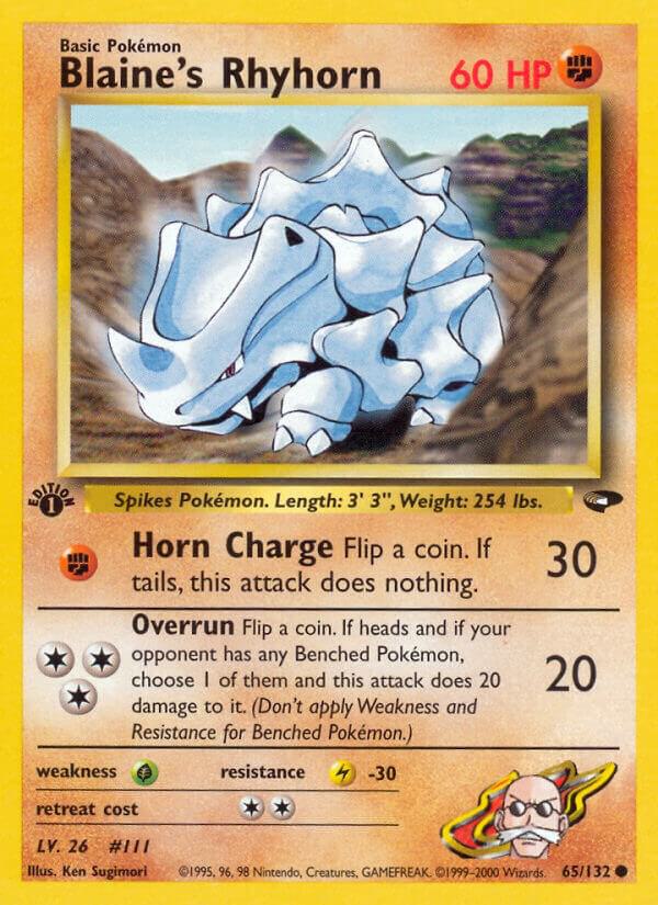 Image for Blaine's Rhyhorn (065/132) (G2) - Pokemon