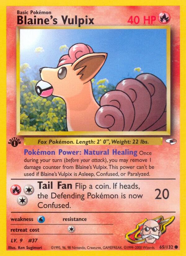 Image for Blaine's Vulpix (065/132) (G1) - Pokemon