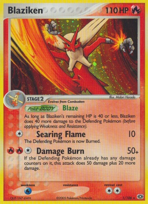 Image for Blaziken (1/106) (EM) - Pokemon