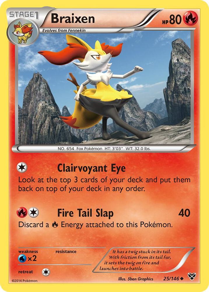 Image for Braixen (25/146) (XY) - Pokemon
