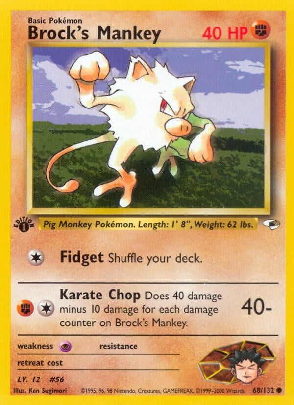 Image for Brock's Mankey (68) (068/132) (G1) - Pokemon