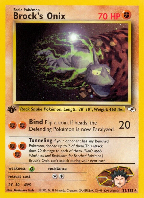 Image for Brock's Onix (21) (021/132) (G1) - Pokemon