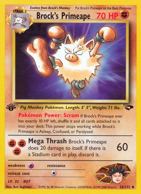 Image for Brock's Primeape (035/132) (G2) - Pokemon